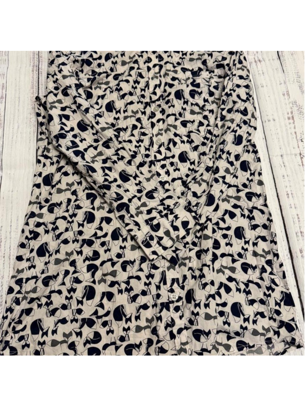 Cottagecore woodland fox print button down shirt dress